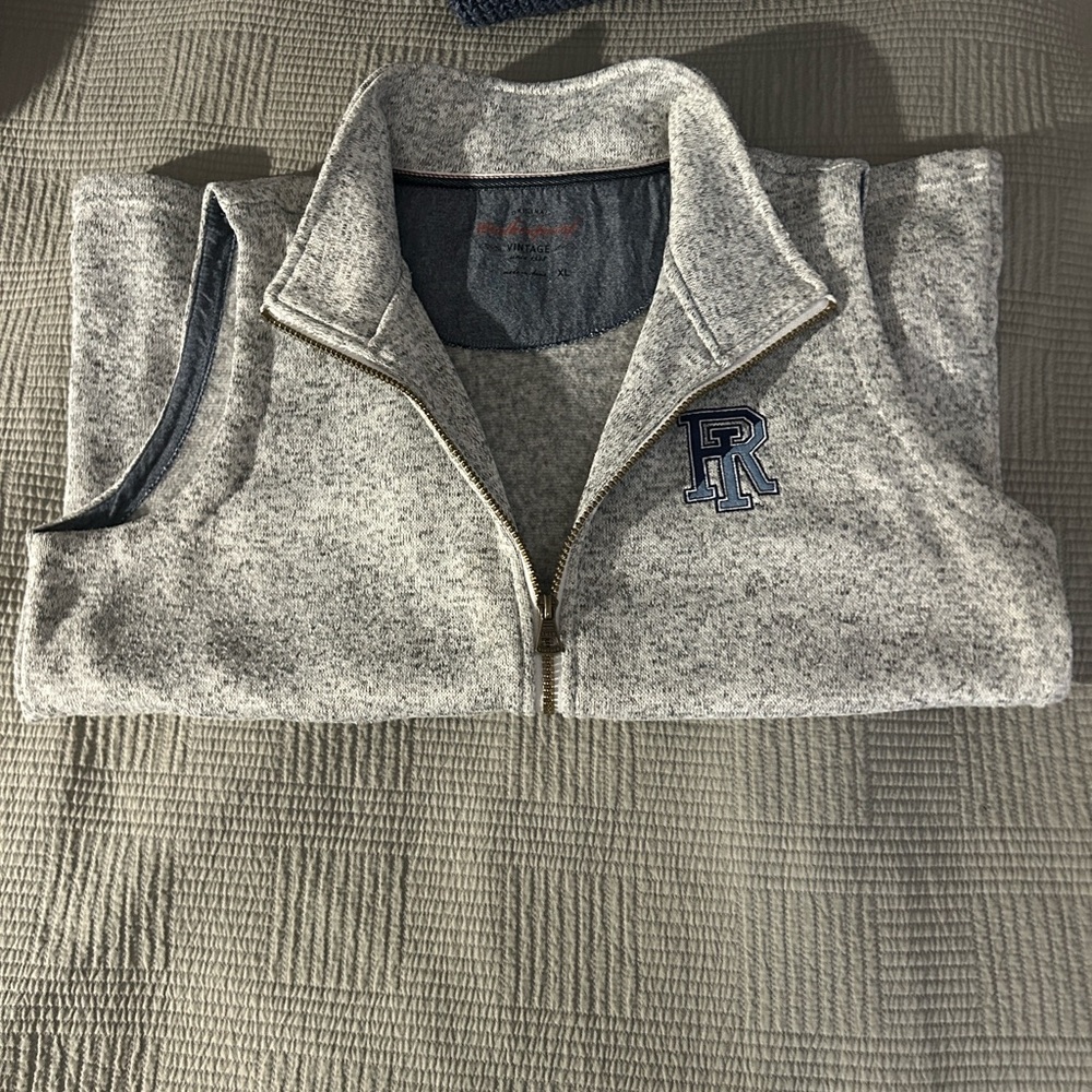University of Rhode Island Gray Zip-Up Vest